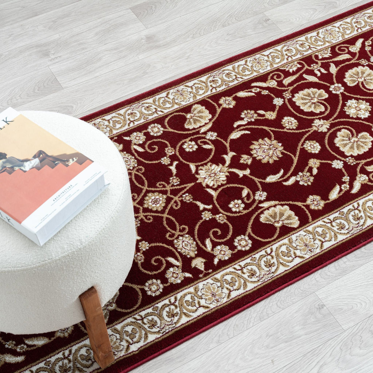 Estate 512 Red Traditional, Classic Hallway Runner