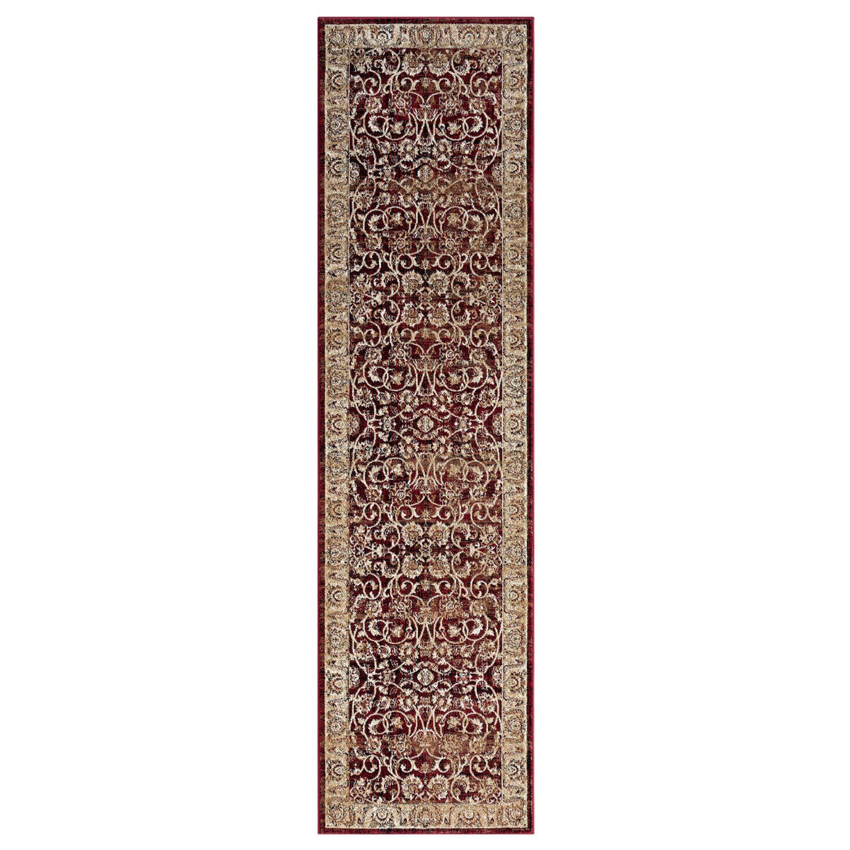 Royal 527 Red Traditional, Classic Hallway Runner