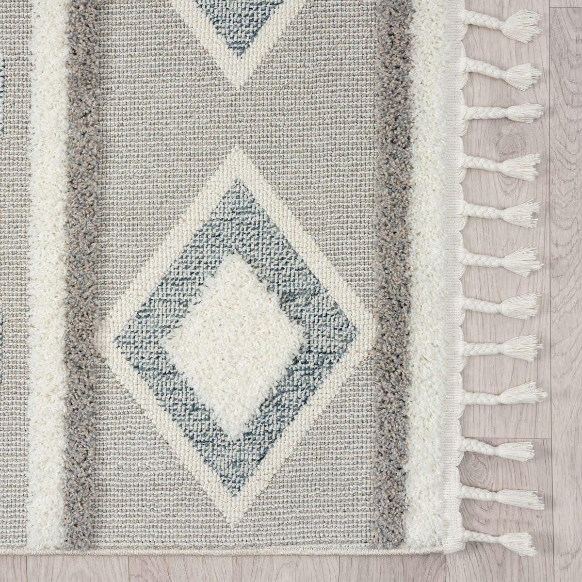 Cottage 546 Slate Geometric Hallway Runner