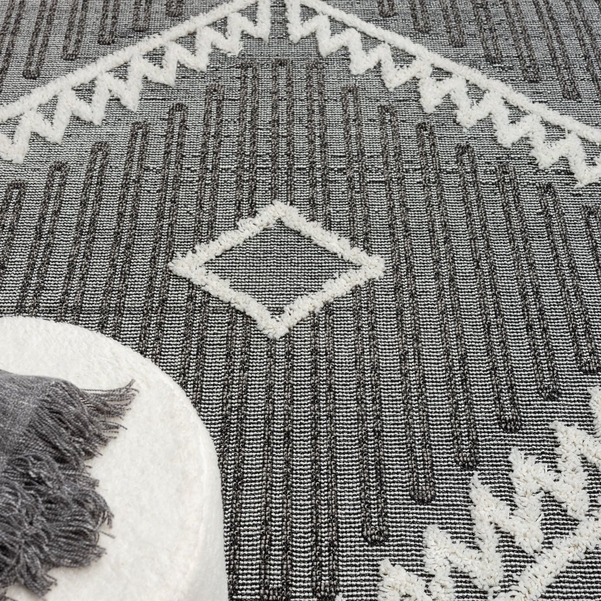 Cottage 544 Ash Geometric Rug