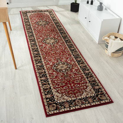 Royal 524 Red Traditional, Classic Hallway Runner