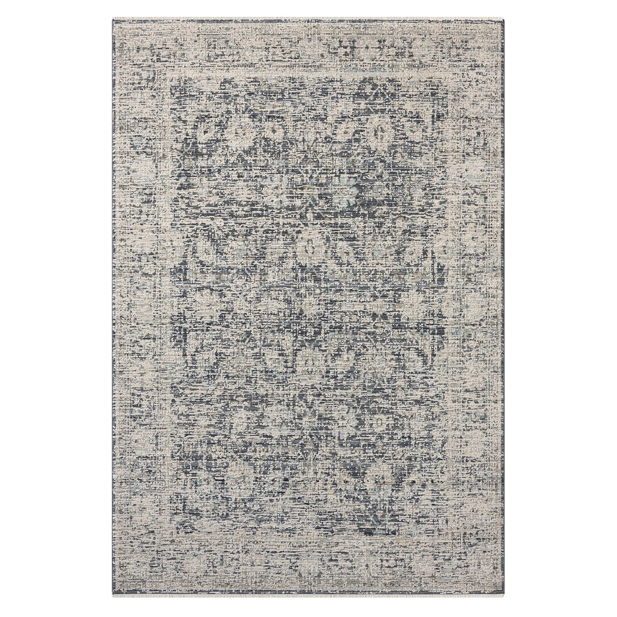 Aubrey 6739 Charcoal Abstract, Traditional Rug