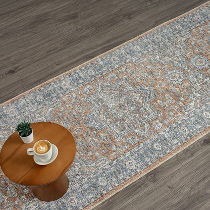 Easy 366 Indigo Transitional Hallway Runner