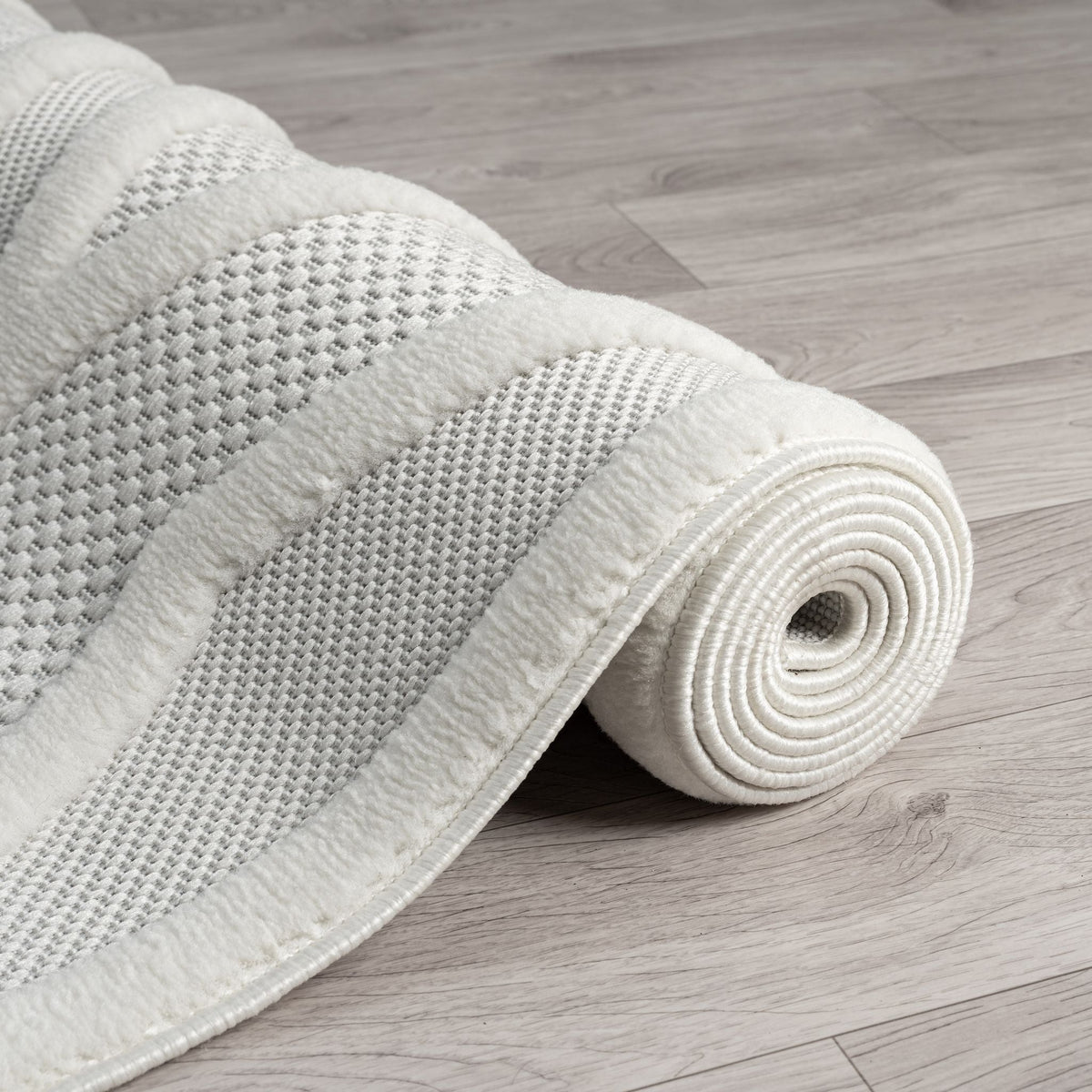 Calm 419 Linen Geometric Rug