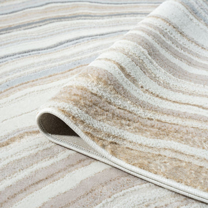 Amber 185 Stone Abstract, Geometric Rug