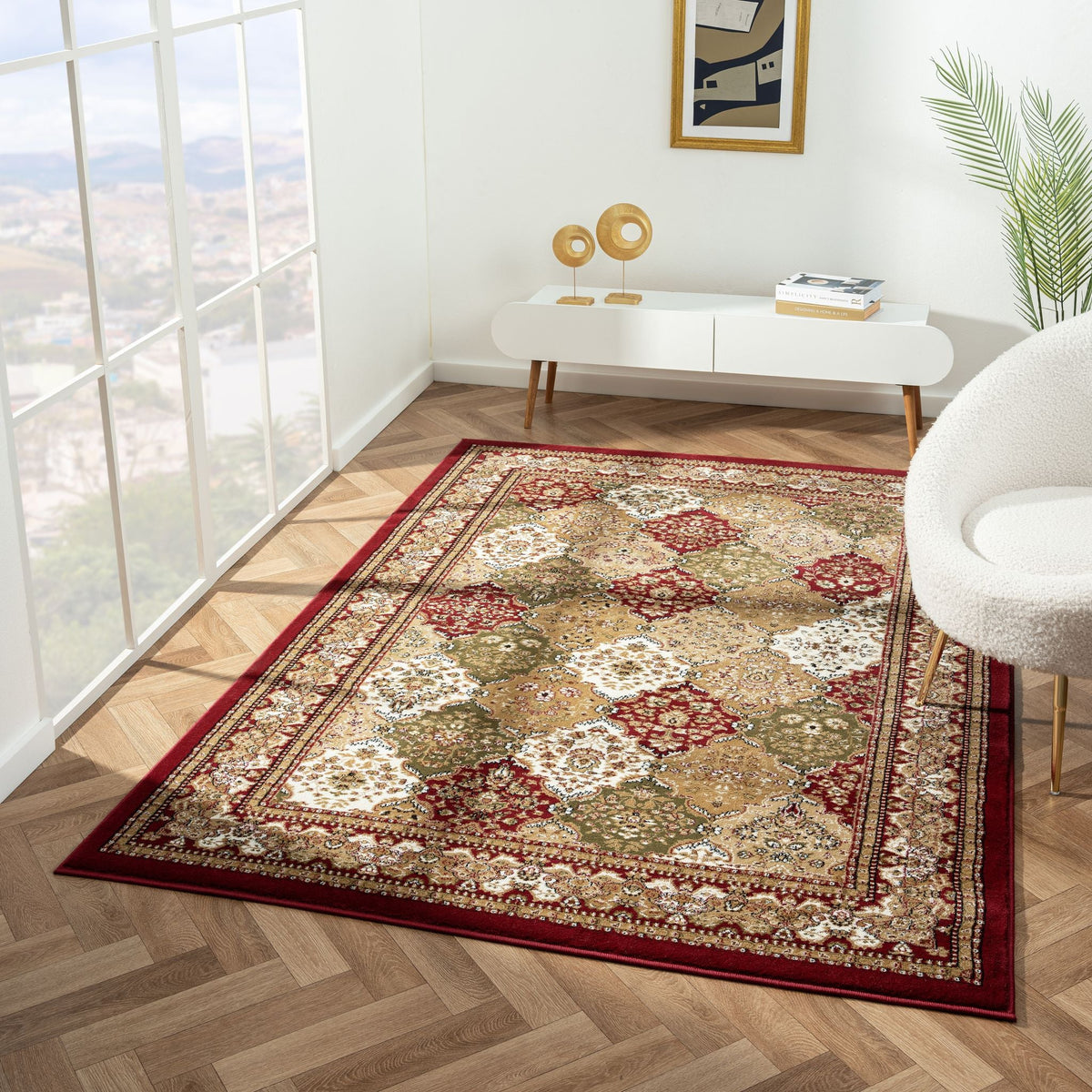 Royal 528 Red Traditional, Classic Rug