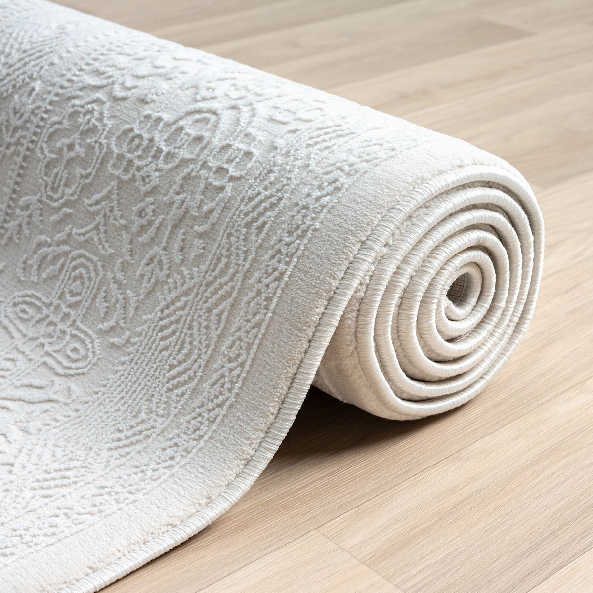 Fable 471 Ivory Abstract, Modern Hallway Runner