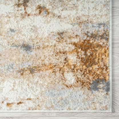Amber 187 Taupe Abstract, Geometric Rug