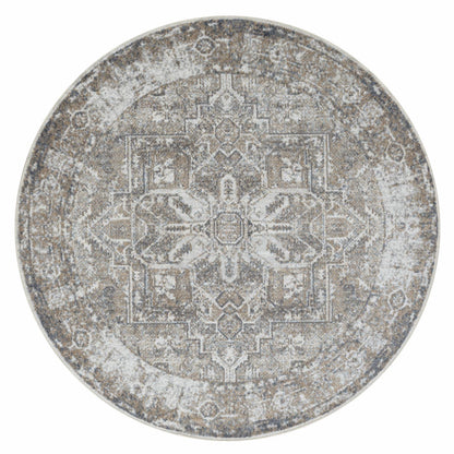 Easy 361 Earth Transitional Round Rug
