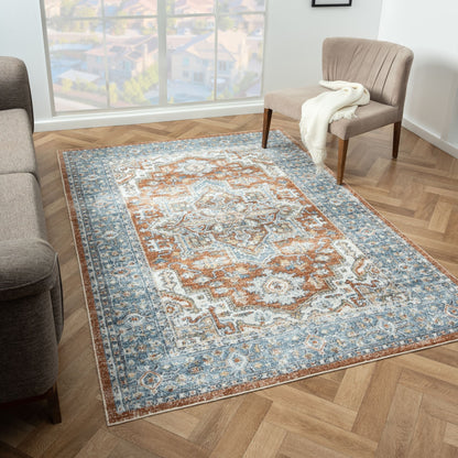 Easy 366 Indigo Transitional Rug