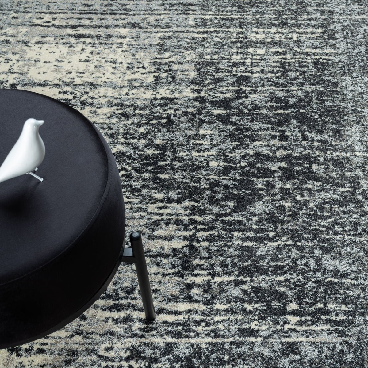 Astor 482 Ebony Abstract Rug