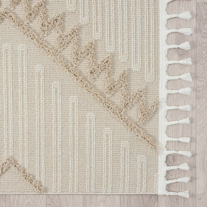 Cottage 545 Taupe Geometric Rug