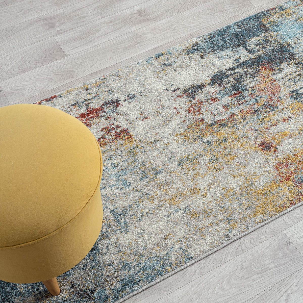 Canyon 513 Multi Abstract Hallway Runner