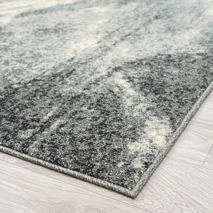 Astor 483 Ash Abstract Hallway Runner