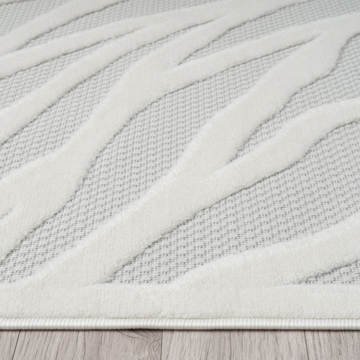 Calm 415 Ivory Geometric Rug