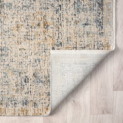 Aubrey 6738 Sand Abstract, Traditional Hallway Runner