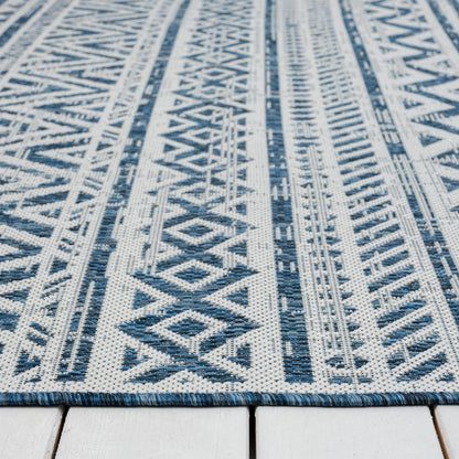 Patio 453 Frost Indoor Outdoor Indoor/Outdoor, Flatweave Hallway Runner