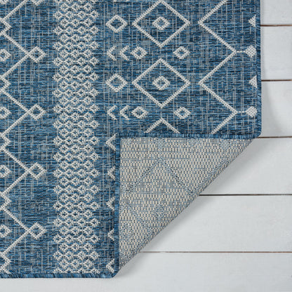 Patio 452 Ocean Indoor Outdoor Indoor/Outdoor, Flatweave Hallway Runner