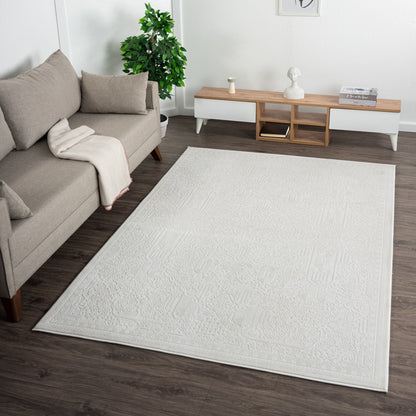 Fable 471 Ivory Abstract, Modern Rug