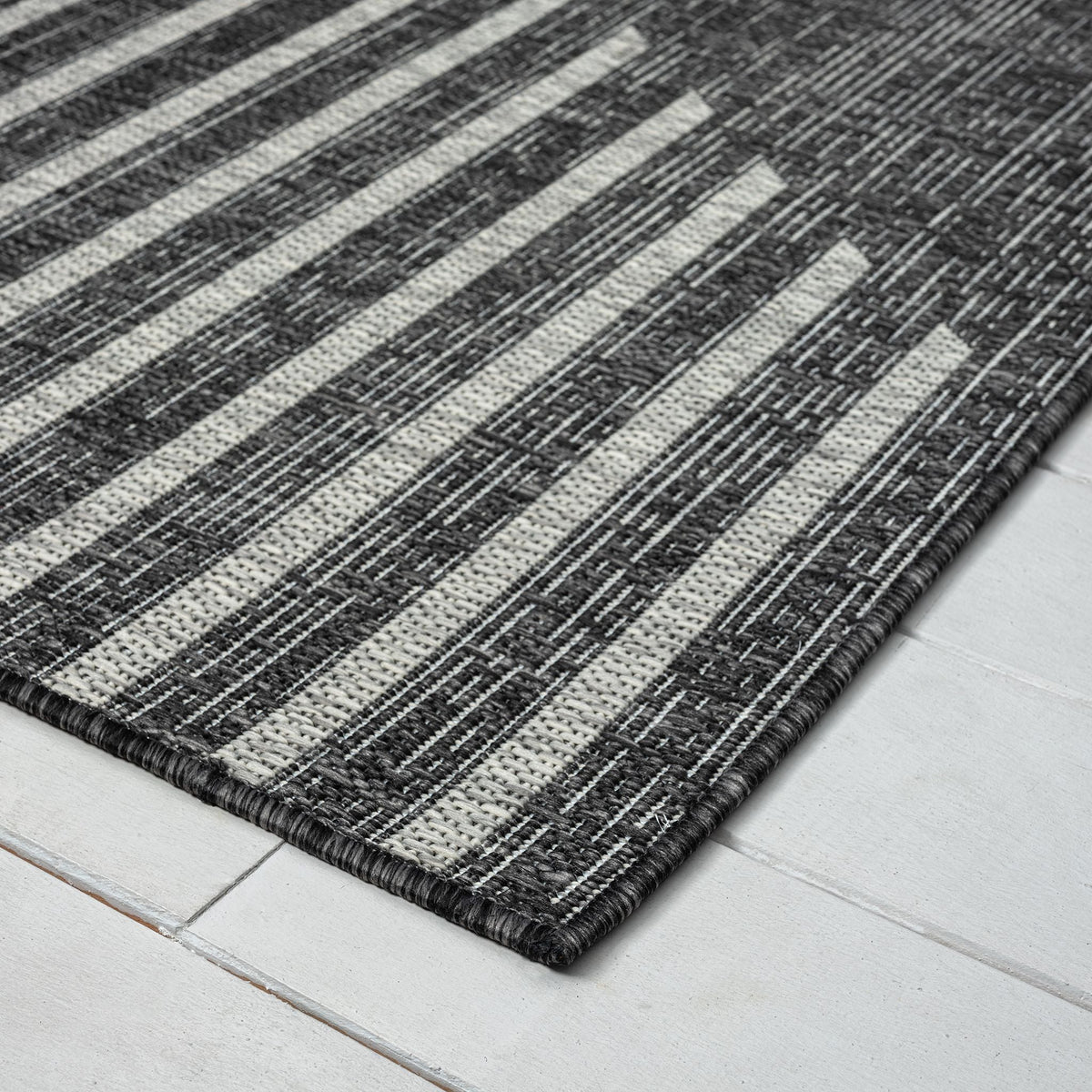 Alfresco 425 Ebony Indoor Outdoor Indoor/Outdoor, Flatweave Rug