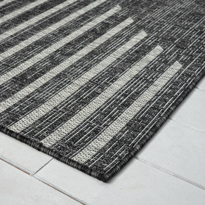 Alfresco 425 Ebony Indoor Outdoor Indoor/Outdoor, Flatweave Rug