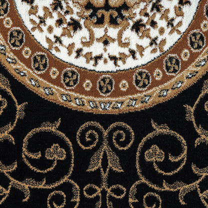 Estate 511 Black Traditional, Classic Hallway Runner