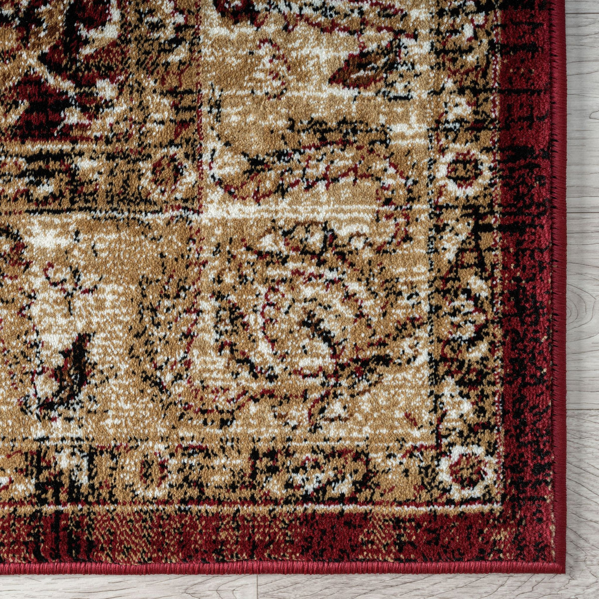 Royal 527 Red Traditional, Classic Hallway Runner