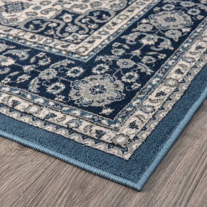 Sahara 895 Navy Traditional Rug