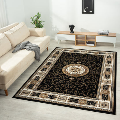 Estate 511 Black Traditional, Classic Rug