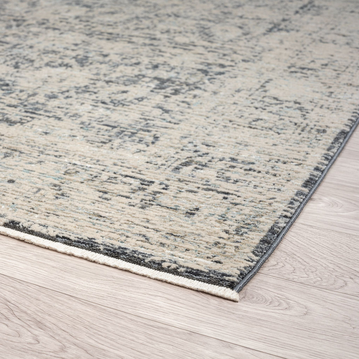 Aubrey 6739 Charcoal Abstract, Traditional Hallway Runner