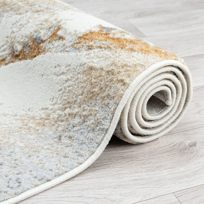 Amber 184 Sand Abstract, Geometric Rug