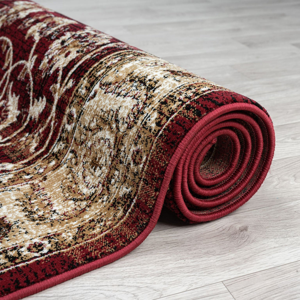 Royal 527 Red Traditional, Classic Hallway Runner