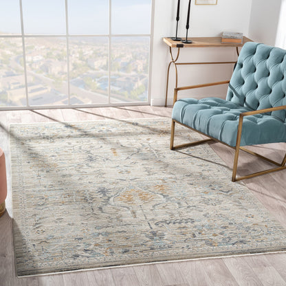 Aubrey 6755 Taupe Abstract, Traditional Rug