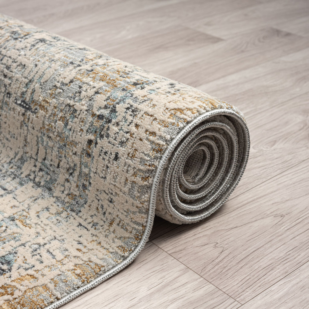 Aubrey 6738 Sand Abstract, Traditional Hallway Runner