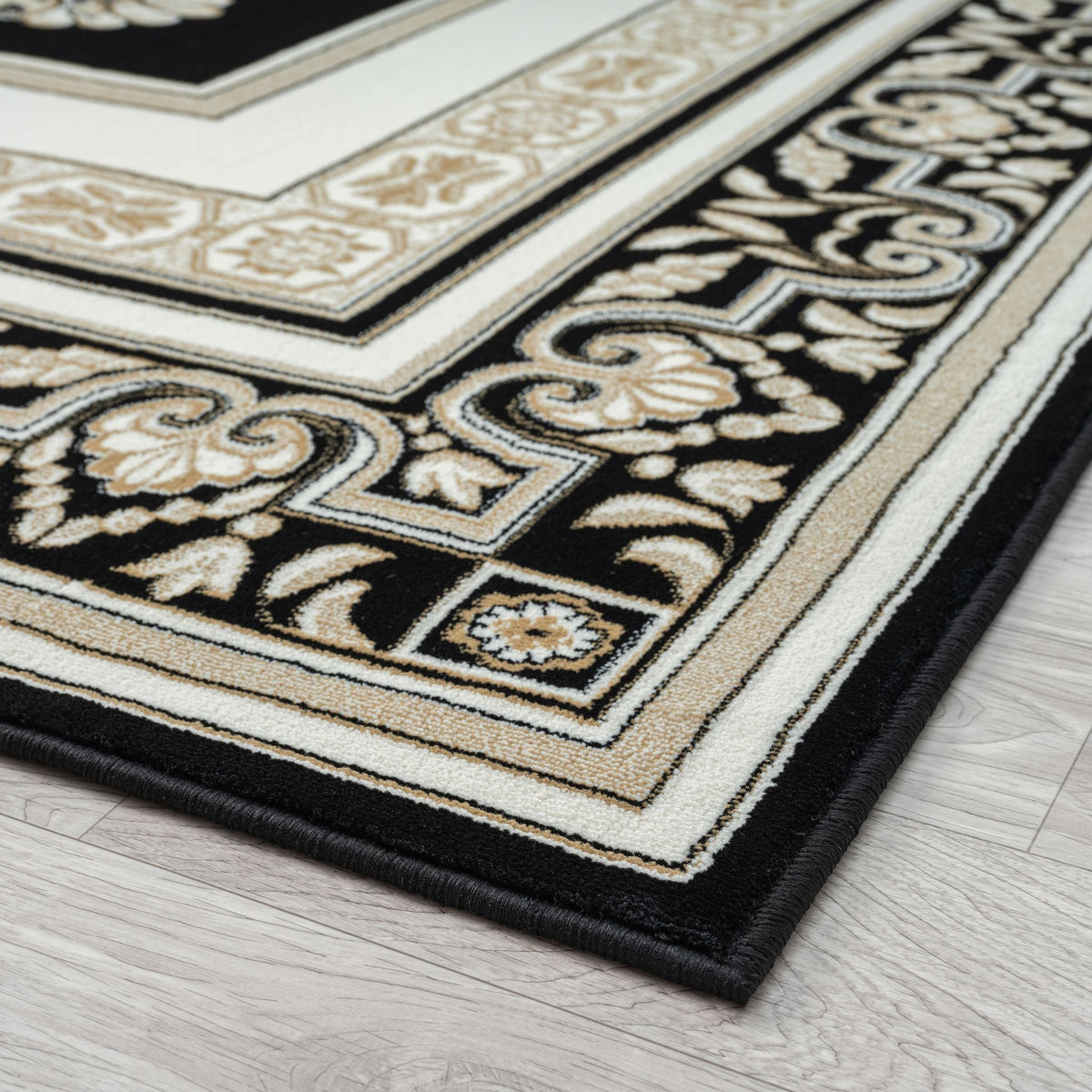 Royal 523 Black Traditional, Classic Hallway Runner