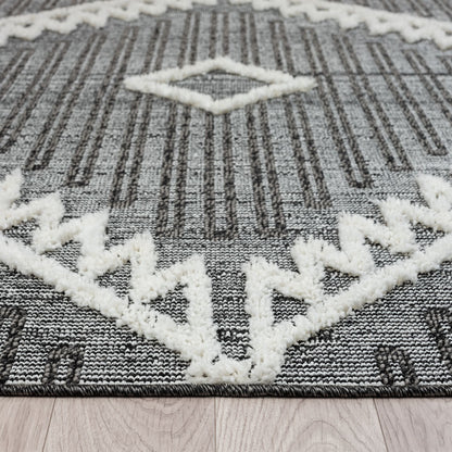 Cottage 544 Ash Geometric Rug