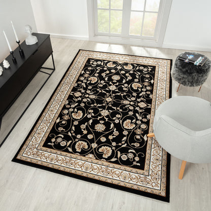 Estate 512 Black Traditional, Classic Rug