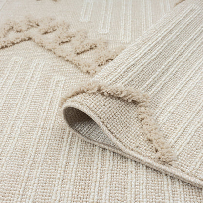 Cottage 545 Taupe Geometric Hallway Runner
