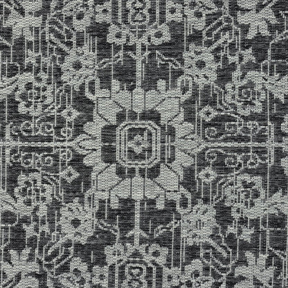 Alfresco 424 Slate Indoor Outdoor Indoor/Outdoor, Flatweave Hallway Runner