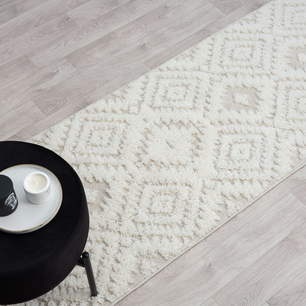 Cottage 548 Sand Geometric Hallway Runner