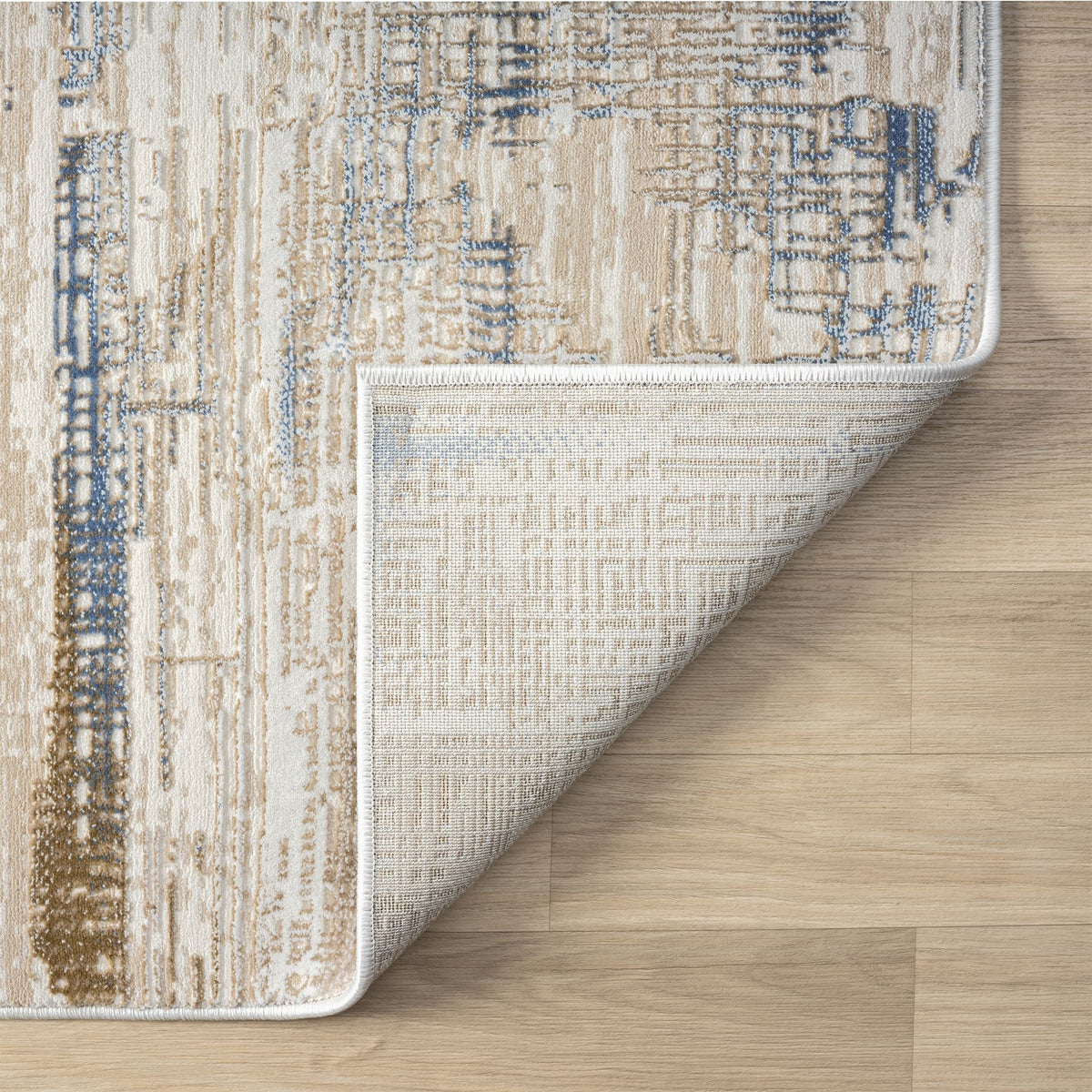 Fable 474 Stone Abstract, Modern Hallway Runner