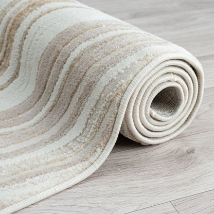 Amber 185 Stone Abstract, Geometric Rug
