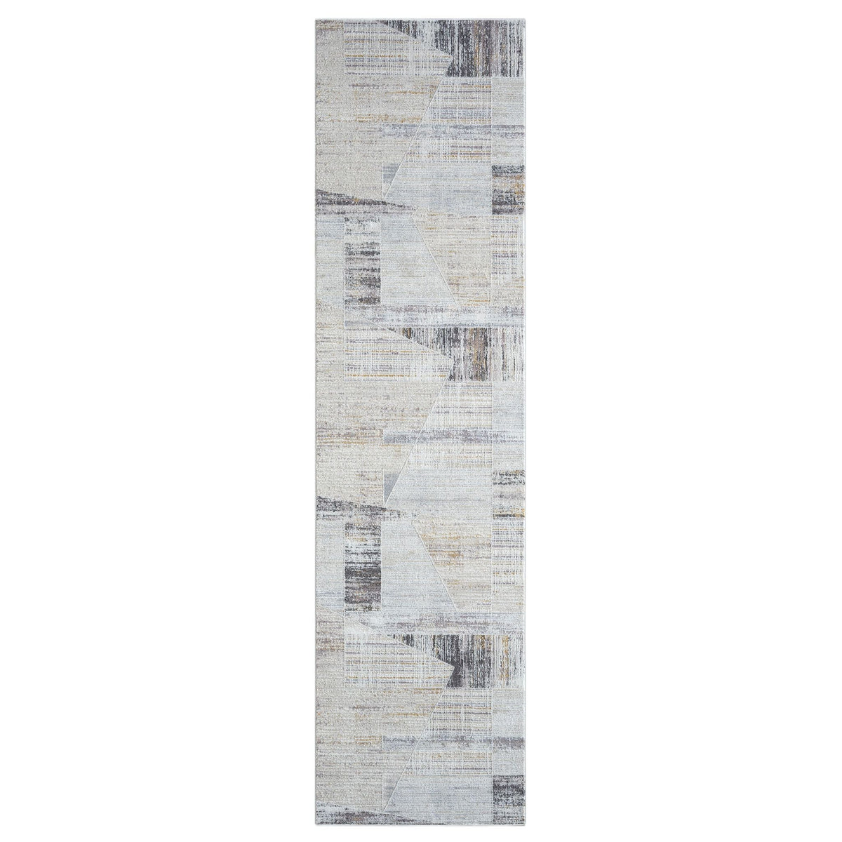 Easton 468 Slate Abstract, Transitional Hallway Runner