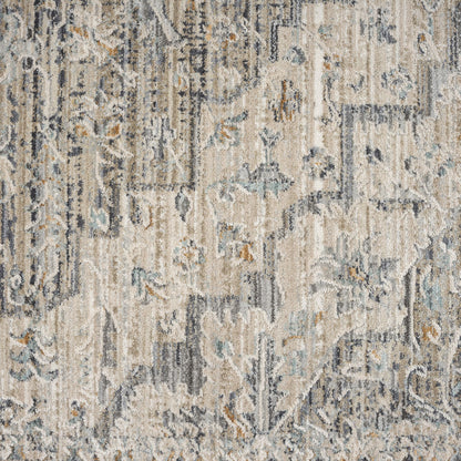 Aubrey 6753 Taupe Abstract, Traditional Hallway Runner