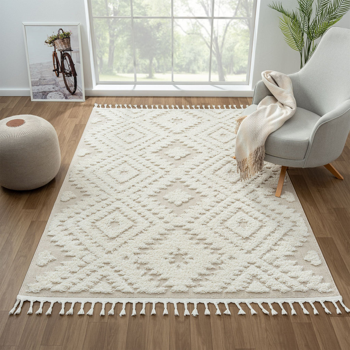 Cottage 548 Sand Geometric Rug