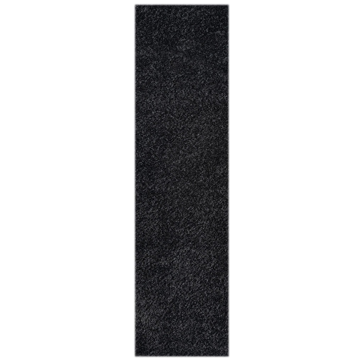 Fleecy 397 Ebony Shaggy Hallway Runner