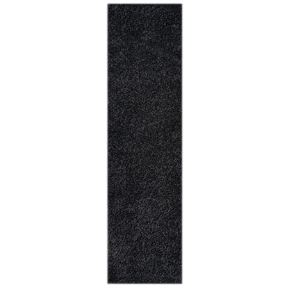 Fleecy 397 Ebony Shaggy Hallway Runner