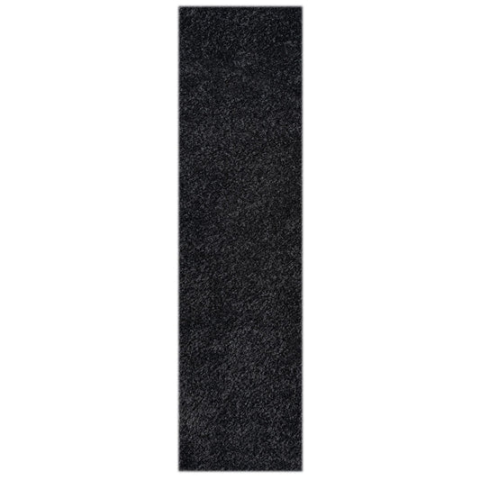 Fleecy 397 Ebony Shaggy Hallway Runner