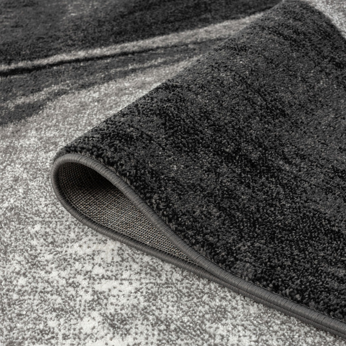 Adore 2316 Grey Abstract Hallway Runner