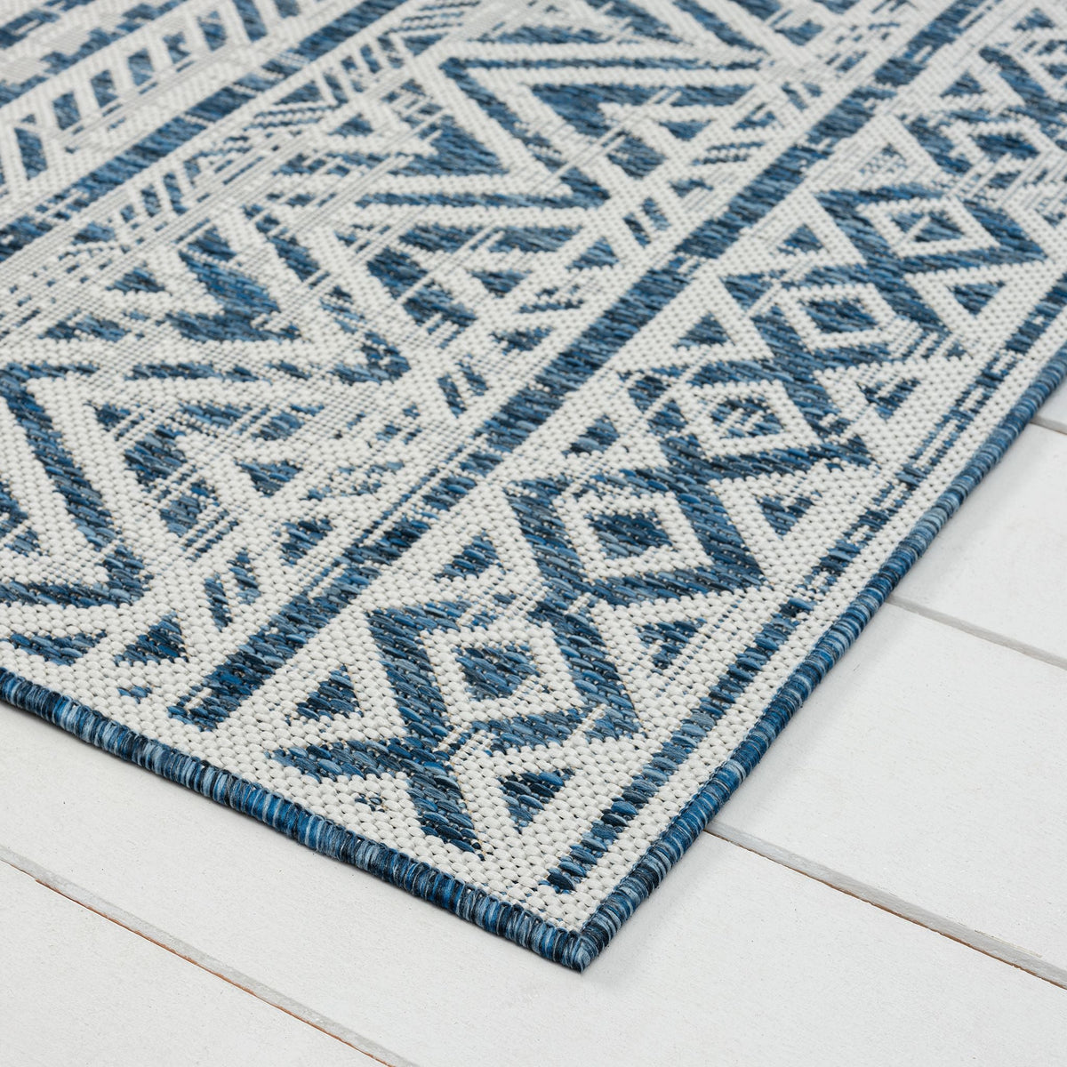 Patio 453 Frost Indoor Outdoor Indoor/Outdoor, Flatweave Rug